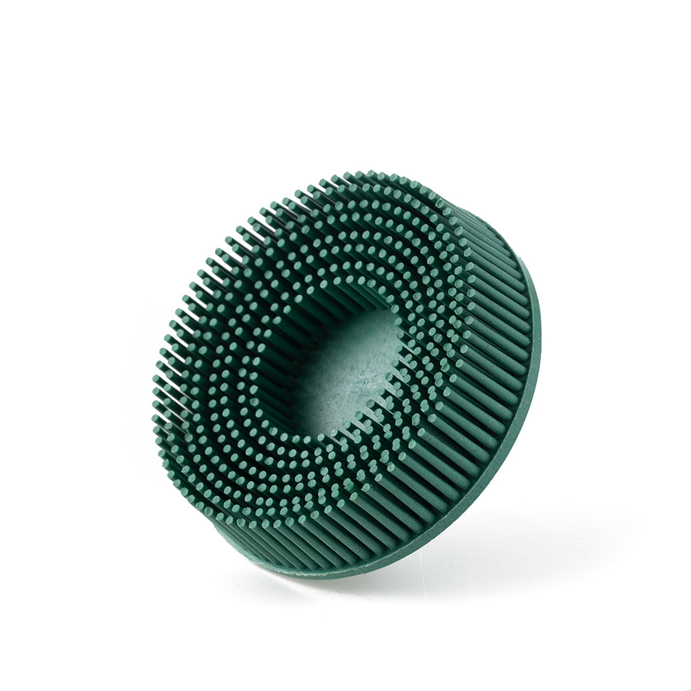 Quick-Lock Bristle Disc / 3" 75mm - Green Grit 50