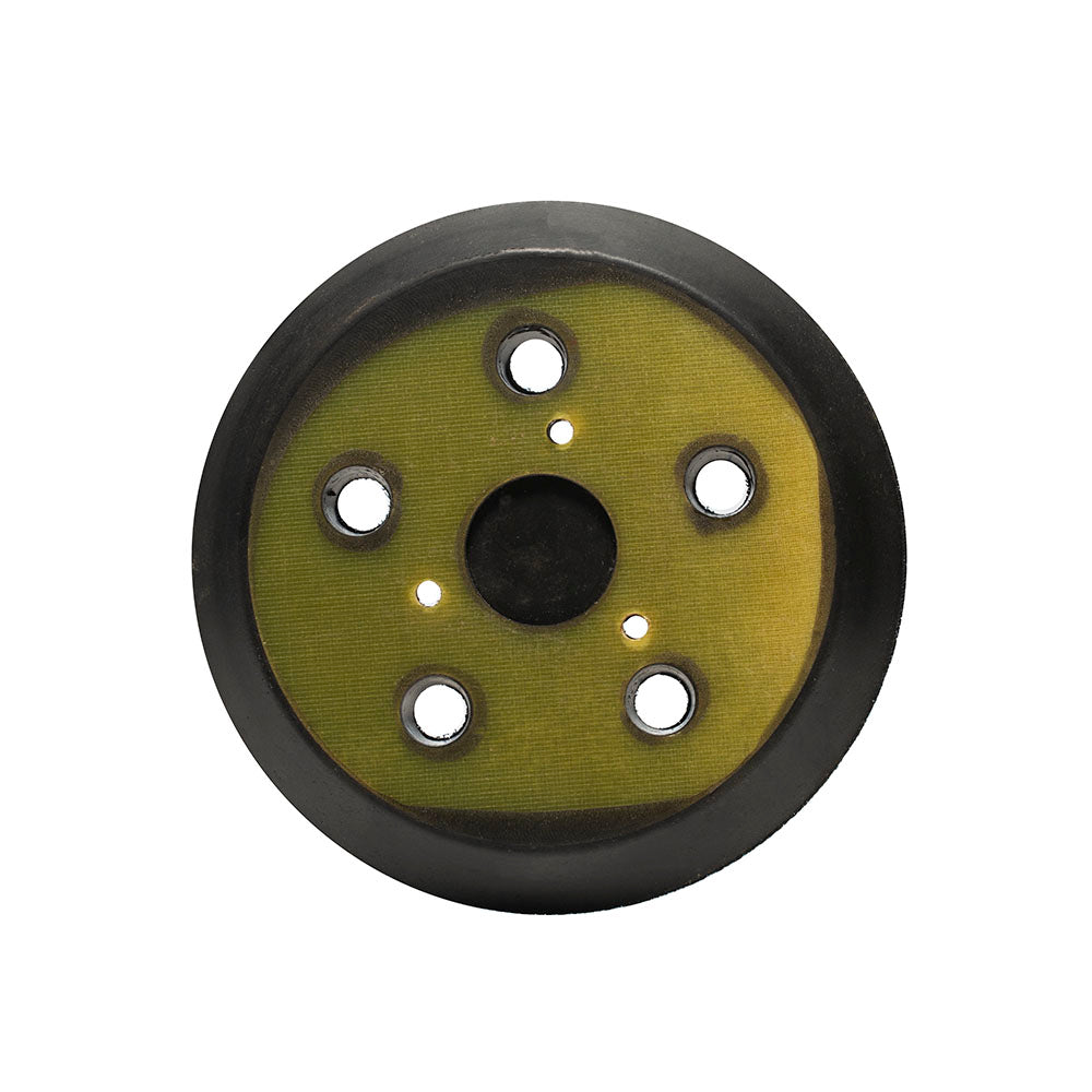 5+3 Sander Backing Pad / 5" 125mm - 5 Holes Black Rubber