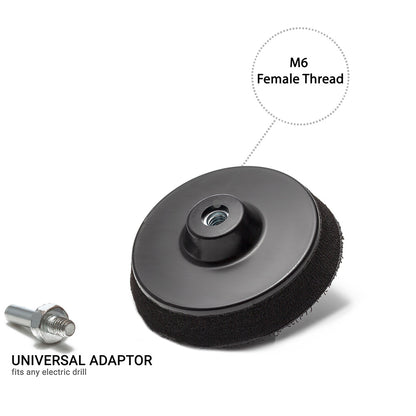 75mm ( 3") Spindle backing pad for electric drill - medium
