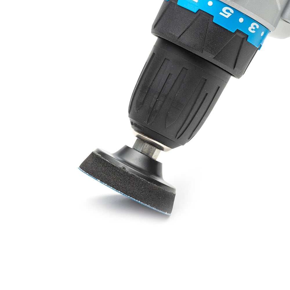 50mm ( 2") Spindle Pad PSA M6 - Black Foam Medium