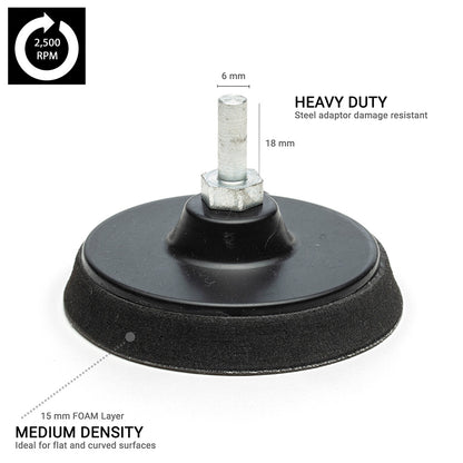 75mm ( 3") Spindle Pad PSA M6 - medium