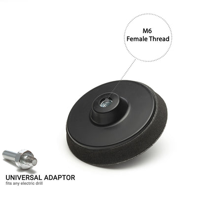 75mm ( 3") Spindle Pad PSA M6 - medium