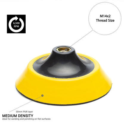 125mm ( 5") Rotary polishing backing pad M14 - Soft