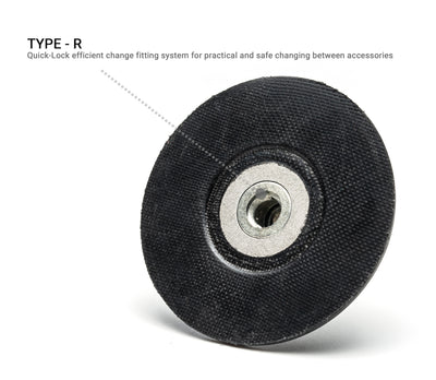 R-type Roll-on Backer Quick-Lock / 3" (75 mm)