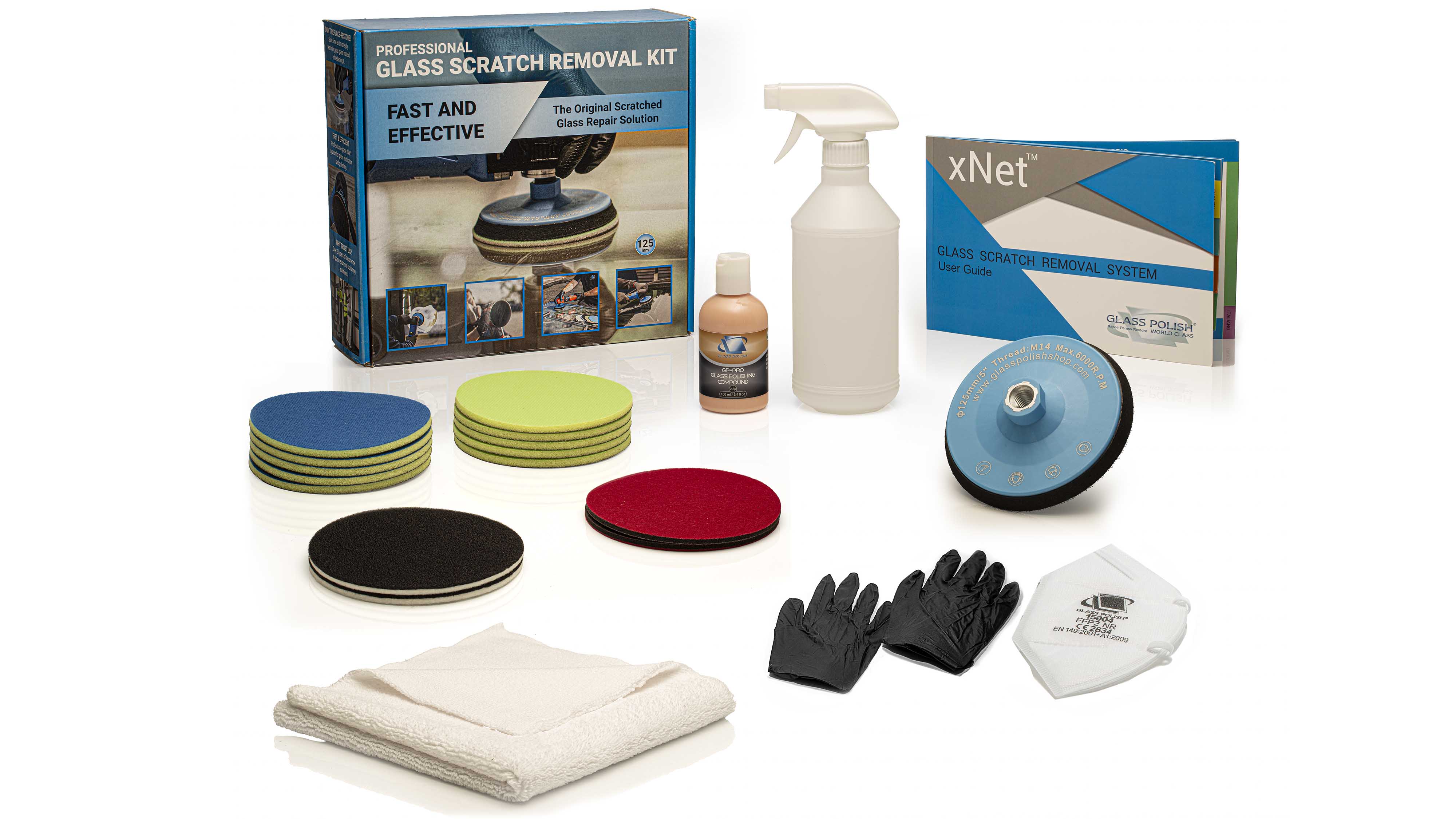 PRO Glass Scratch Removal Kit 125mm