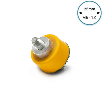 25mm ( 1") Dual Action Spot Repair M6 1.0 - Yellow Rubber