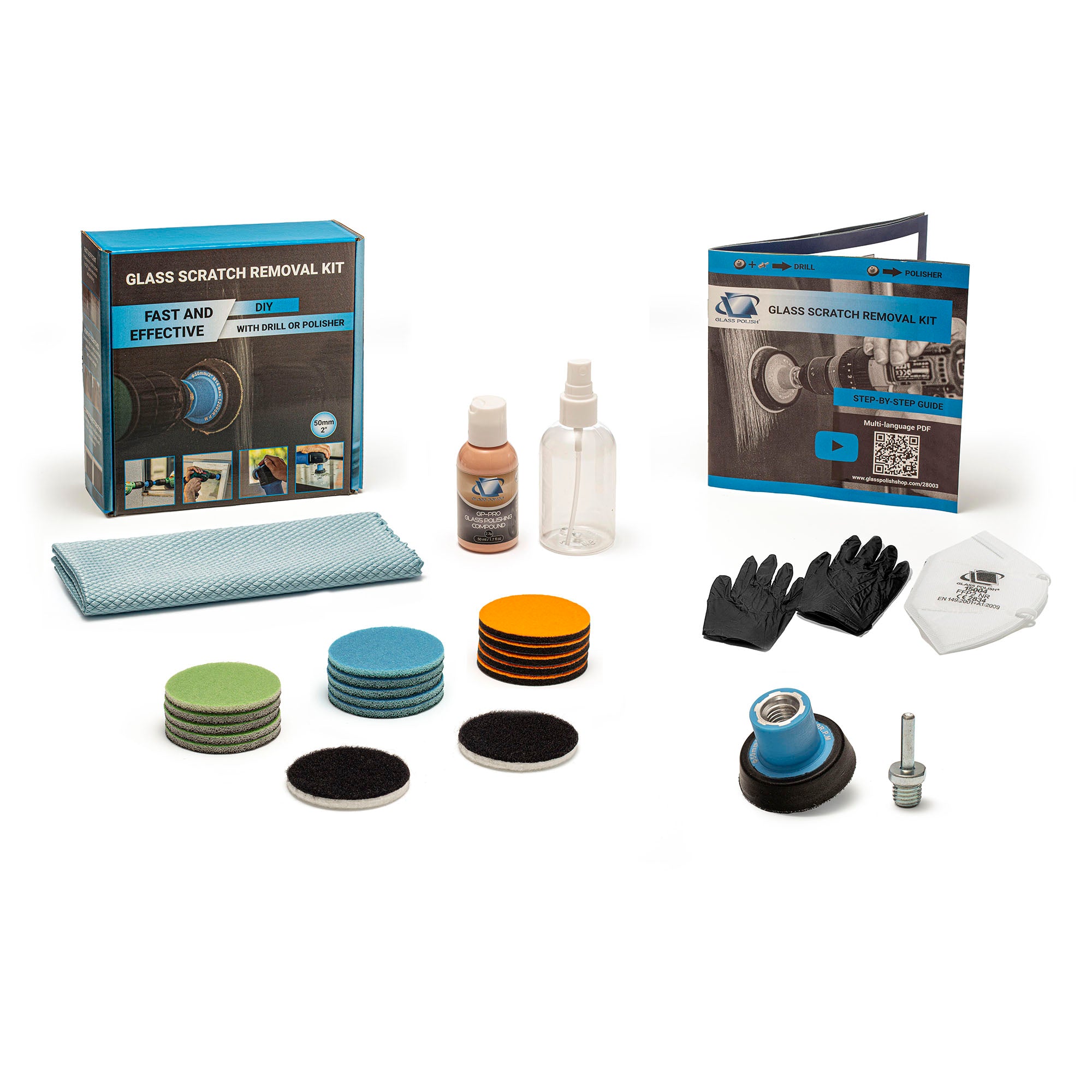 DIY Glass Scratch Removal Kit 50mm (2")