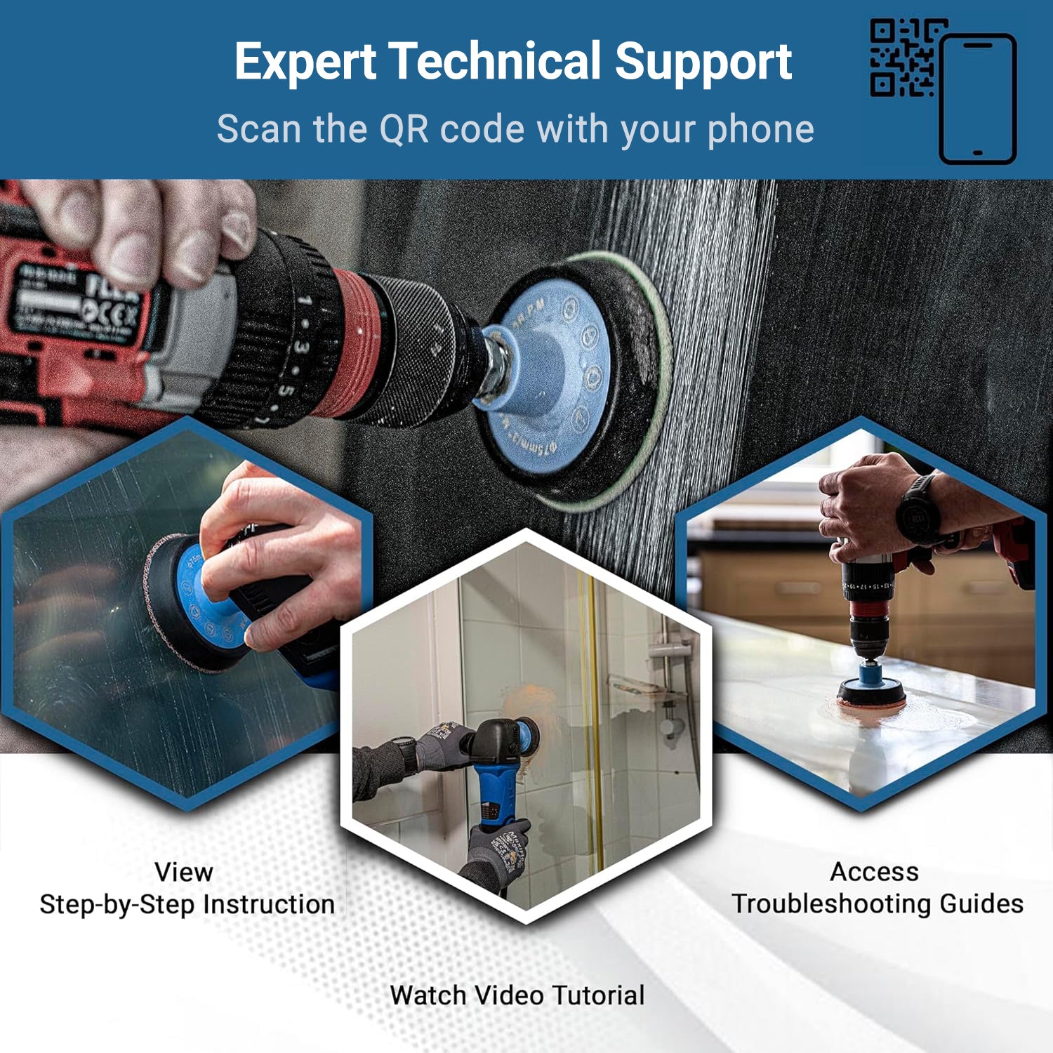 DIY Glass Scratch Removal Kit 75mm (3")