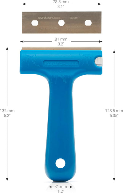 SCRATCHLESS Ergonomic Scraper 80mm