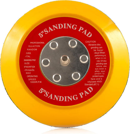 125mm ( 5") Dual Action Backing Sanding Pad 5/16"-24 - medium profile