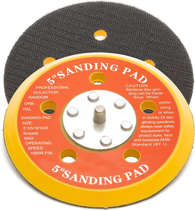 125mm ( 5") Dual Action Backing Pad 5/16"-24 - 5 holes - medium profile