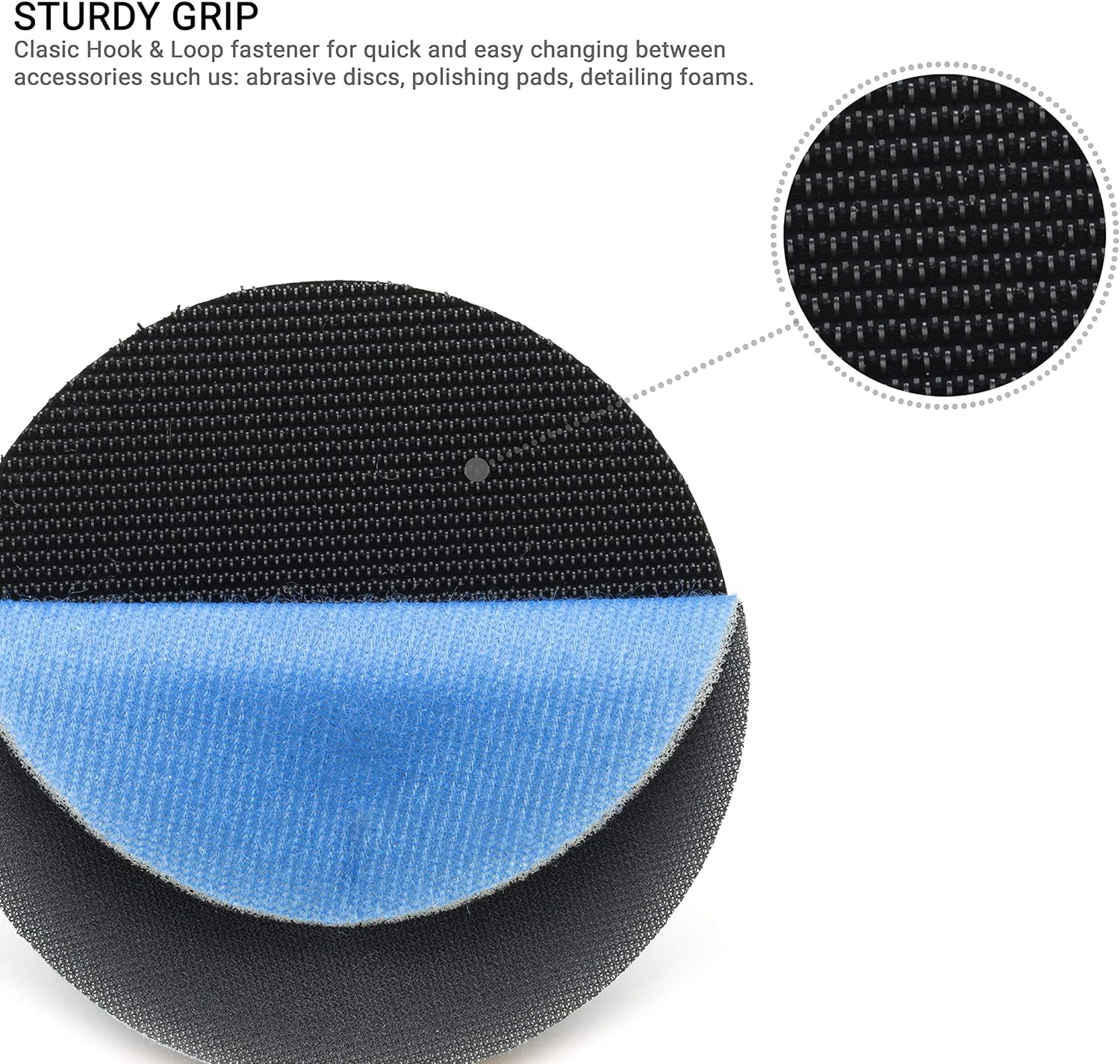 Roll-on Interface Quick-Lock Pad / 3" (75 mm) Hook and Loop