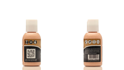 GP-PRO Glass Polishing Compound bottle showing QR code, barcode and rear label