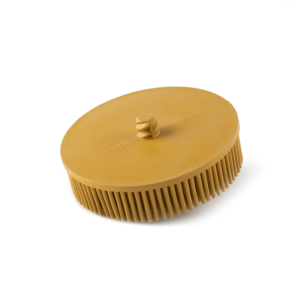 Quick-Lock Bristle Disc / 3" 75mm - Yellow Grid 80