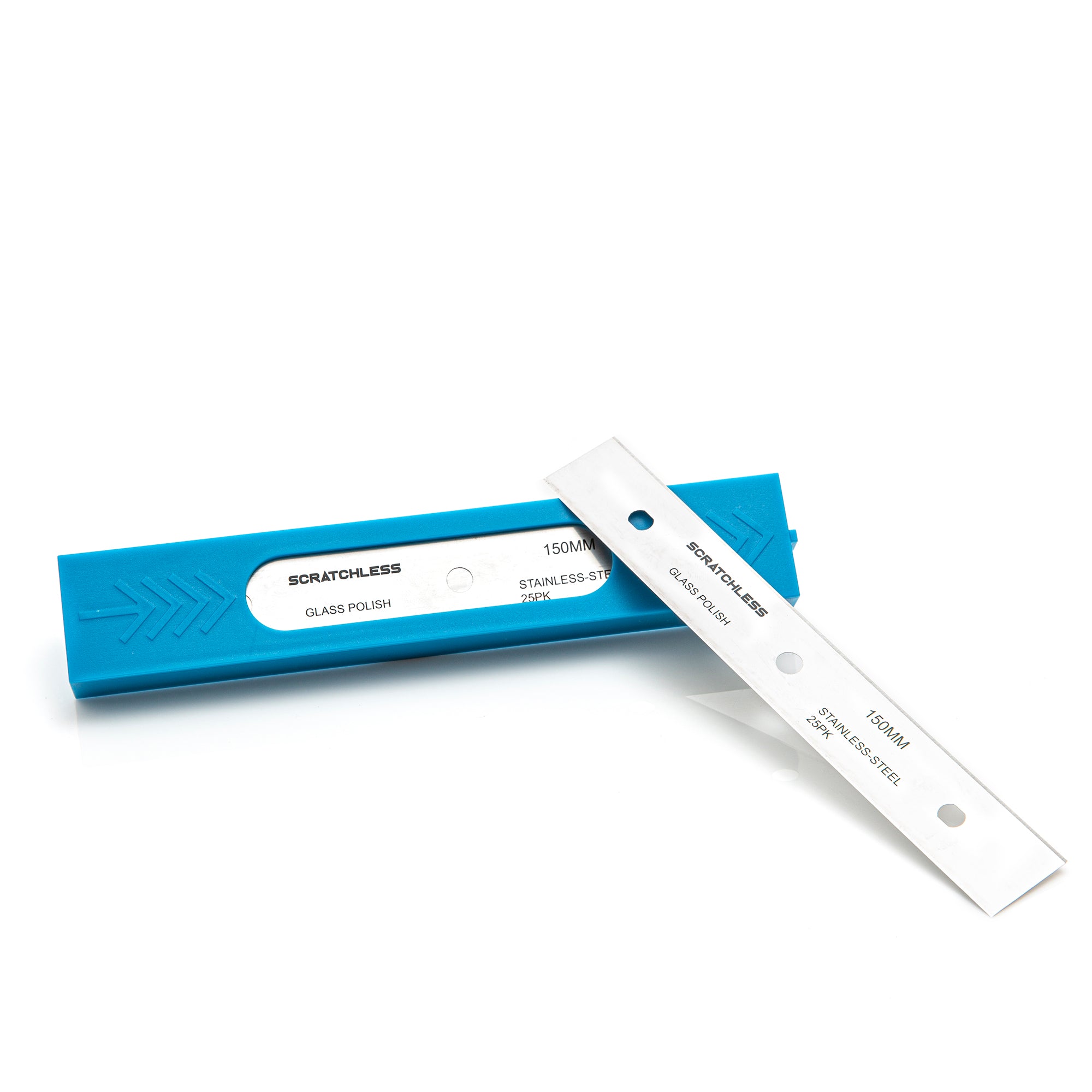 SCRATCHLESS Stainless Steel Blades 25pk - 150 mm – GLASS POLISH SHOP