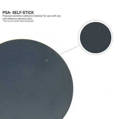 125mm ( 5") Rotary backing pad PSA - 5/8"-11 - Yellow Rubber Soft