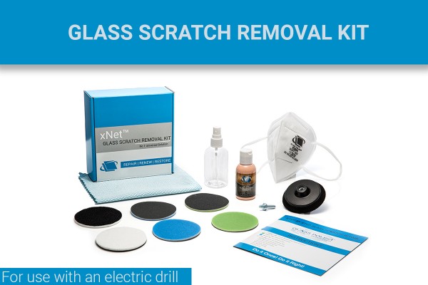 Glass scratch removal DIY system