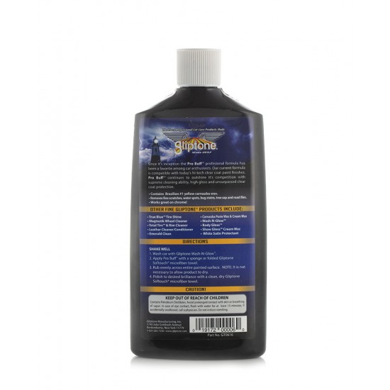 Gliptone Pro Buff Cleaner Wax 475 ml (16 oz)