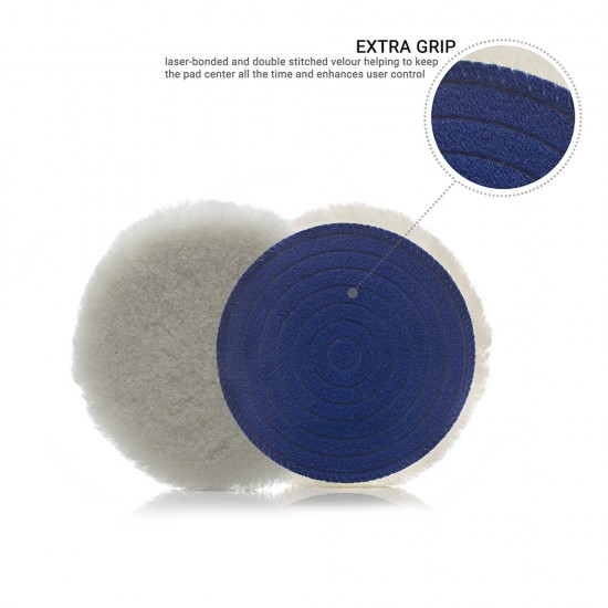Natural Pro-Line Premium Wool Pad / 5" 125mm